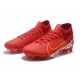 Chaussure Nike Mercurial Superfly VII Elite FG Rouge Blanc