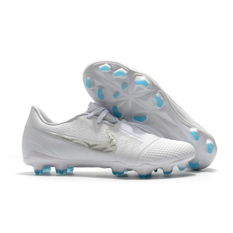 Nike Nouvelles Crampon Phantom Venom Elite FG Blanc Argente