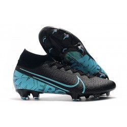 Chaussure Nike Mercurial Superfly VII Elite FG Noir Bleu