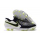 Nike Crampons Nouvelles Tiempo Legend VIII Elite FG Noir Blanc Volt