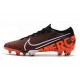 Nike Mercurial Vapor XIII Elite FG Neuf Chaussure Noir Blanc Cramoisi