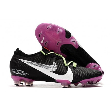 Nike Mercurial Vapor XIII Elite FG Neuf Chaussure Nero Violet Blanc