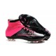 Nike Nouvel Chaussure Mercurial Superfly CR7 FG ACC Cuir Noir Rose