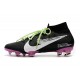 Nike Crampon Mercurial Superfly 7 Elite FG - Noir Violet Blanc