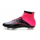 Nike Nouvel Chaussure Mercurial Superfly CR7 FG ACC Cuir Noir Rose