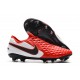 Nike Crampons Nouvelles Tiempo Legend VIII Elite FG Rouge Blanc