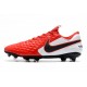 Nike Crampons Nouvelles Tiempo Legend VIII Elite FG Rouge Blanc