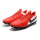 Nike Crampons Nouvelles Tiempo Legend VIII Elite FG Rouge Blanc