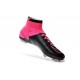 Nike Nouvel Chaussure Mercurial Superfly CR7 FG ACC Cuir Noir Rose