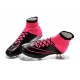 Nike Nouvel Chaussure Mercurial Superfly CR7 FG ACC Cuir Noir Rose