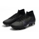 Nike Crampon Mercurial Superfly 7 Elite FG - Noir