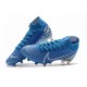 Crampon Nike Mercurial Superfly VII Elite AG-Pro Bleu Blanc