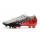 Nike MERCURIAL VAPOR 13 ELITE AG-PRO Neymar Platine Noir Rouge