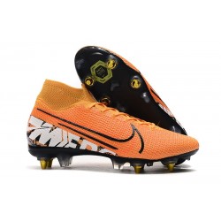 Nike Mercurial Superfly VII Elite SG-Pro AC Orange Blanc Noir