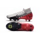 Nike Mercurial Superfly VII Elite SG-Pro AC Neymar Platine Noir Rouge