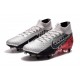 Nike Mercurial Superfly VII Elite SG-Pro AC Neymar Platine Noir Rouge