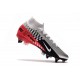 Nike Mercurial Superfly VII Elite SG-Pro AC Neymar Platine Noir Rouge