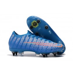 Nike Mercurial Vapor 13 Elite SG PRO AC Flyknit 360 Bleu Rouge