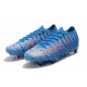 Nike Mercurial Vapor 13 Elite SG PRO AC Flyknit 360 Bleu Rouge