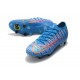 Nike Mercurial Vapor 13 Elite SG PRO AC Flyknit 360 Bleu Rouge