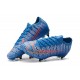 Nike Mercurial Vapor 13 Elite SG PRO AC Flyknit 360 Bleu Rouge