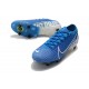 Nike Mercurial Vapor 13 Elite SG PRO AC Flyknit New Lights Bleu Blanc
