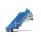 Nike Mercurial Vapor 13 Elite SG PRO AC Flyknit New Lights Bleu Blanc