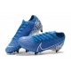 Nike Mercurial Vapor 13 Elite SG PRO AC Flyknit New Lights Bleu Blanc