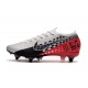 Nike Mercurial Vapor 13 Elite SG PRO AC Neymar Platine Noir Rouge