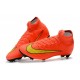 Nike Mercurial Superfly FG Chaussures Football Rouge Or