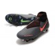 Nike Phantom Vision Elite DF SG-Pro AC Gris foncé Mangue claire Noir