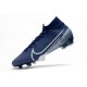 Nike Crampon Mercurial Superfly 7 Elite FG - Bleu Blanc