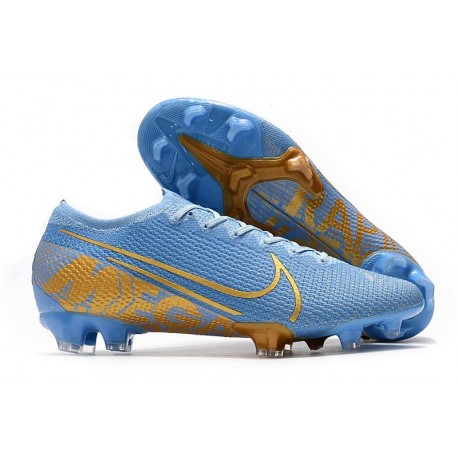 Nike Mercurial Vapor XIII Elite FG Neuf Chaussure Bleu Or