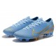 Nike Mercurial Vapor XIII Elite FG Neuf Chaussure Bleu Or