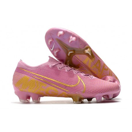 Chaussure Nike Mercurial Vapor 13 Elite FG ACC Rose Or