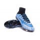 Crampon Chaussure Meilleur Nike Mercurial Superfly 4 FG Blanc Bleu