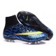 Crampon Chaussure Meilleur Nike Mercurial Superfly 4 FG Bleu Jaune