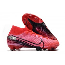 Nike Crampon Mercurial Superfly 7 Elite FG - Cramoisi Noir