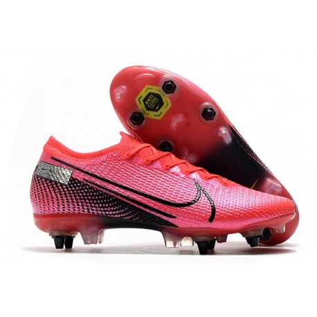 Nike Mercurial Vapor 13 Elite SG PRO AC Flyknit 360 Cramoisi Noir