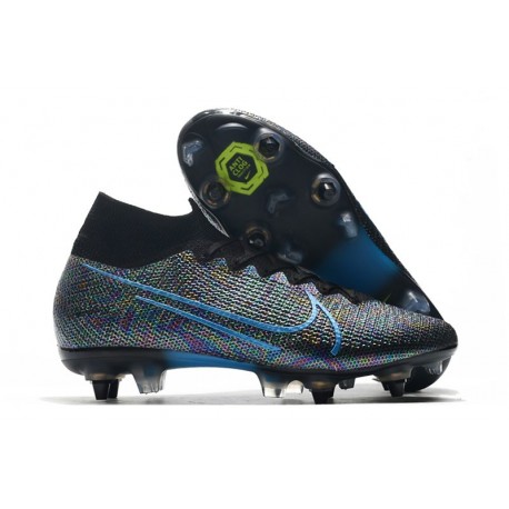 Nike Mercurial Superfly VII Elite SG-Pro AC Noir Bleu