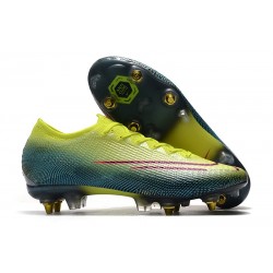 Nike Mercurial Vapor 13 Elite SG PRO AC Flyknit 360 Citron Noir Vert