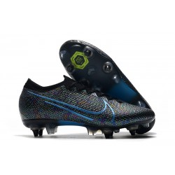 Nike Mercurial Vapor 13 Elite SG PRO AC Flyknit 360 Noir Bleu