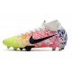Neymar Nike Mercurial Superfly VII Elite DF FG - Blanc Noir Bleu Volt