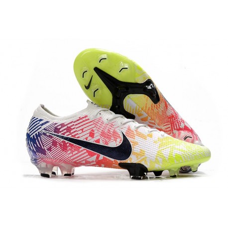 Neymar Nike Mercurial Vapor 13 Elite FG ACC Blanc Noir Bleu Volt