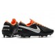 Nike Crampons Nouvelles Tiempo Legend VIII Elite FG Noir Blanc Orange