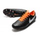 Nike Crampons Nouvelles Tiempo Legend VIII Elite FG Noir Blanc Orange