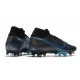 Crampon Nike Mercurial Superfly VII Elite AG-Pro Noir Bleu