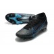 Crampon Nike Mercurial Superfly VII Elite AG-Pro Noir Bleu