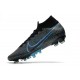 Crampon Nike Mercurial Superfly VII Elite AG-Pro Noir Bleu