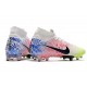 Neymar Nike Mercurial Superfly VII Elite AG-Pro Blanc Noir Bleu Volt